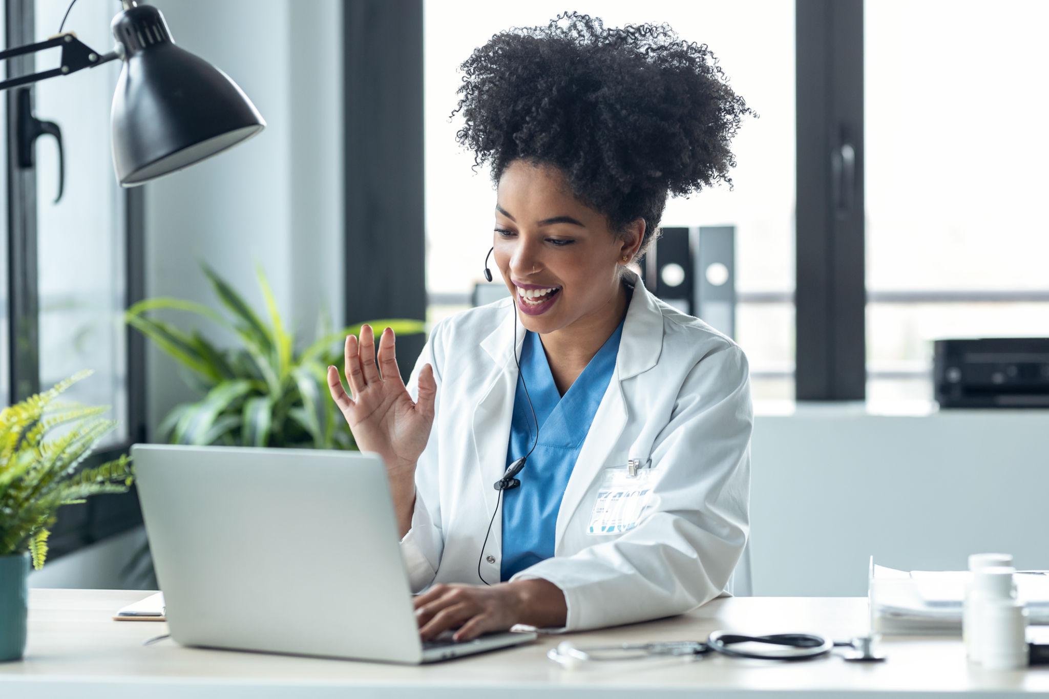 Doctor providing compassionate telehealth care